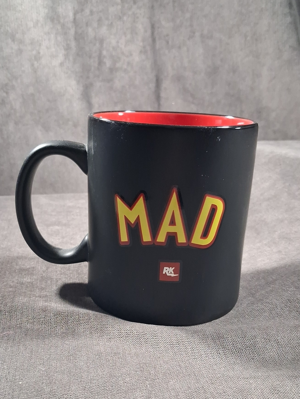 Retrokid x Inspector Gadget MAD Emblem Black and Red 15oz Oversized Mug NEW OOP